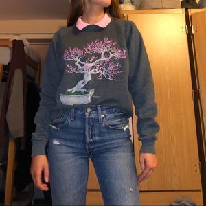 Vintage foe collar sweatshirt🌸